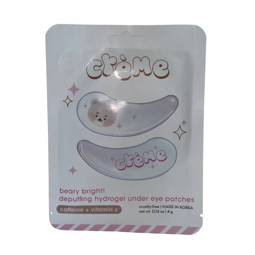 The Crème Shop Boba Bears Beary Bright Depuffing Hydrogel Under Eye Patches